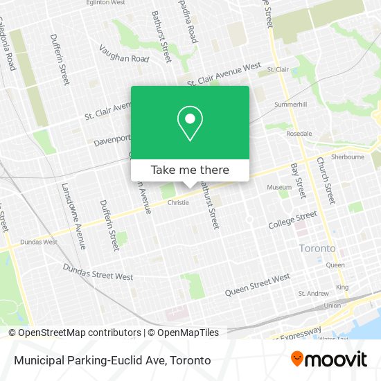 Municipal Parking-Euclid Ave map