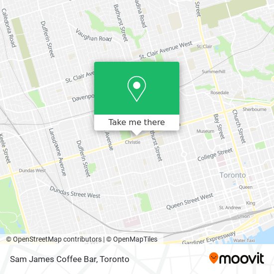 Sam James Coffee Bar map