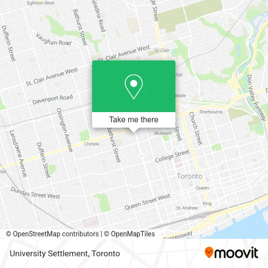 University Settlement map