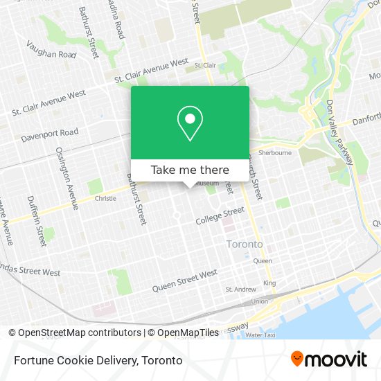 Fortune Cookie Delivery map