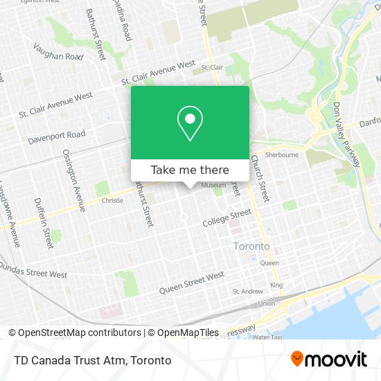 TD Canada Trust Atm map