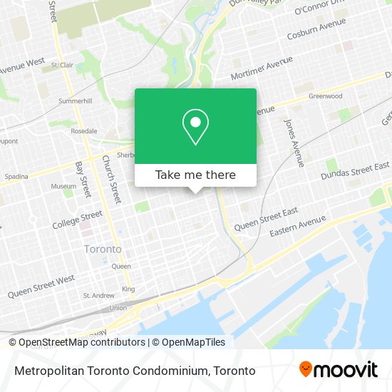 Metropolitan Toronto Condominium map