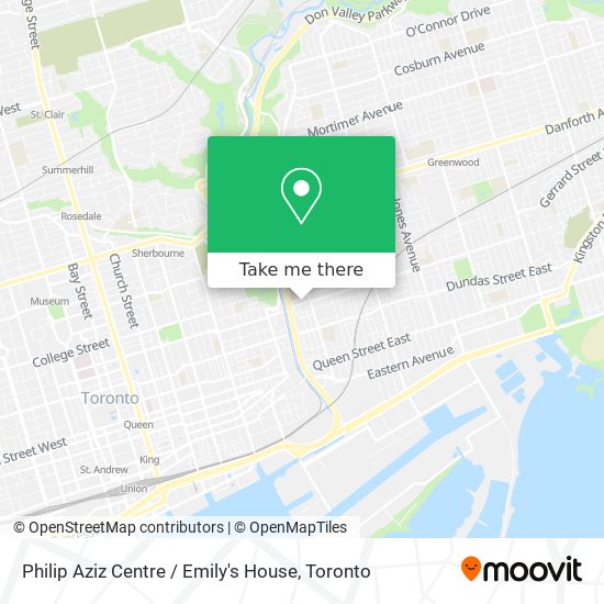 Philip Aziz Centre / Emily's House map