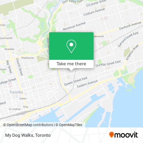 My Dog Walks map