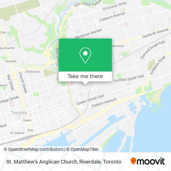 St. Matthew's Anglican Church, Riverdale plan