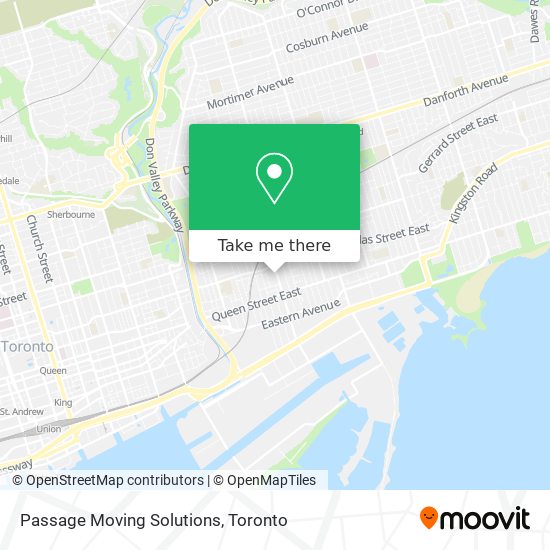 Passage Moving Solutions map
