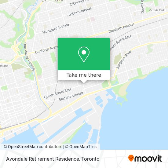 Avondale Retirement Residence map