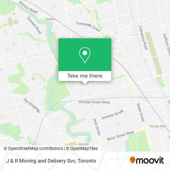 J & R Moving and Delivery Svc map