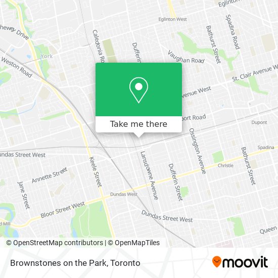 Brownstones on the Park map