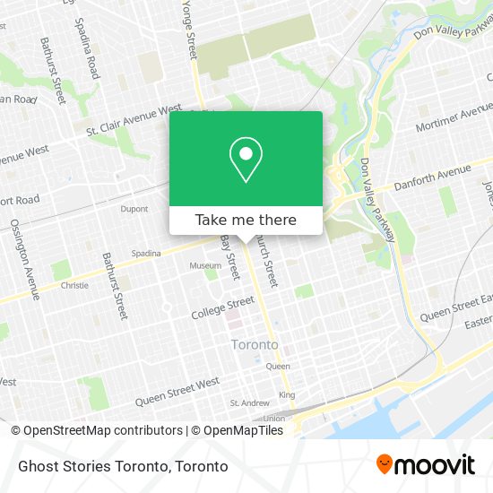 Ghost Stories Toronto map