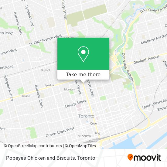 Popeyes Chicken and Biscuits map