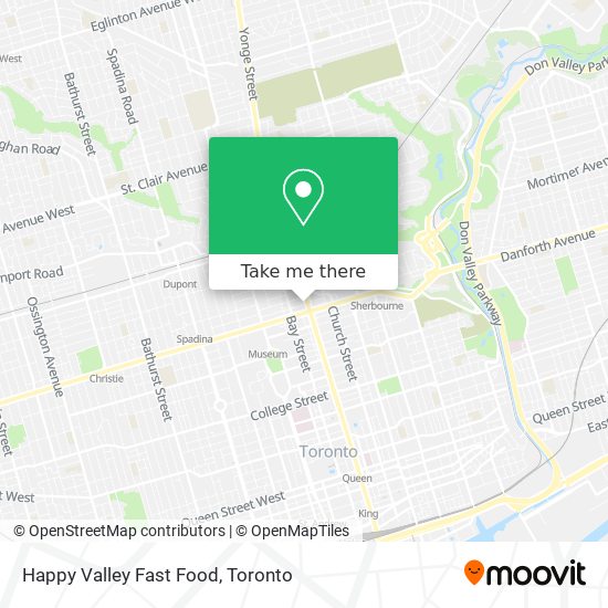 Happy Valley Fast Food map