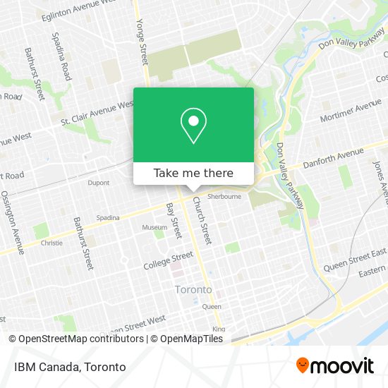 IBM Canada map