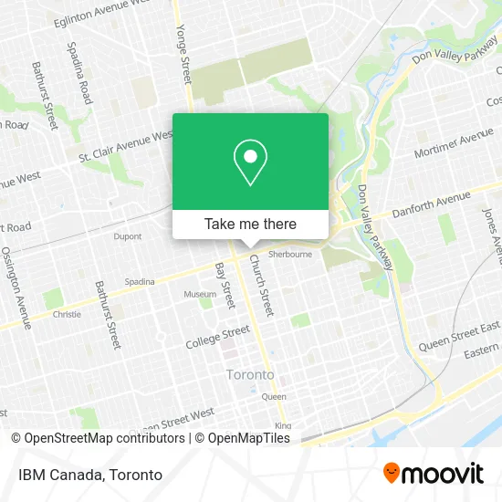 IBM Canada map
