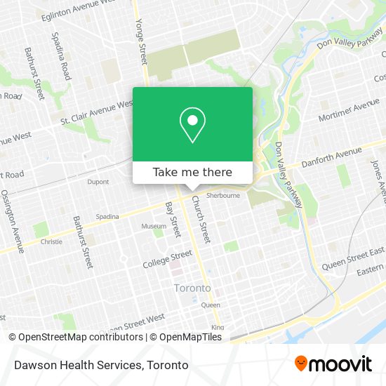 Dawson Health Services map
