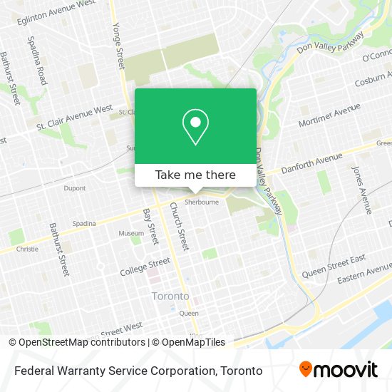 Federal Warranty Service Corporation map