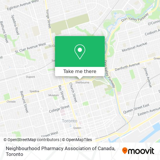 Neighbourhood Pharmacy Association of Canada map