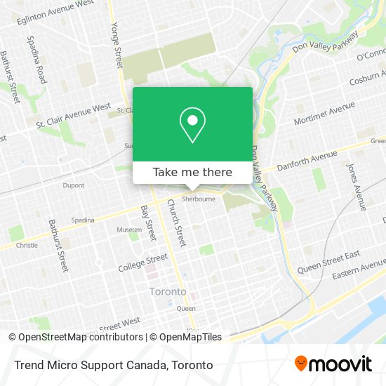 Trend Micro Support Canada map