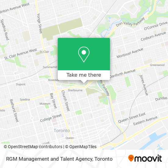 RGM Management and Talent Agency map