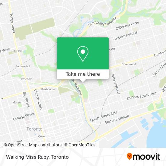 Walking Miss Ruby map