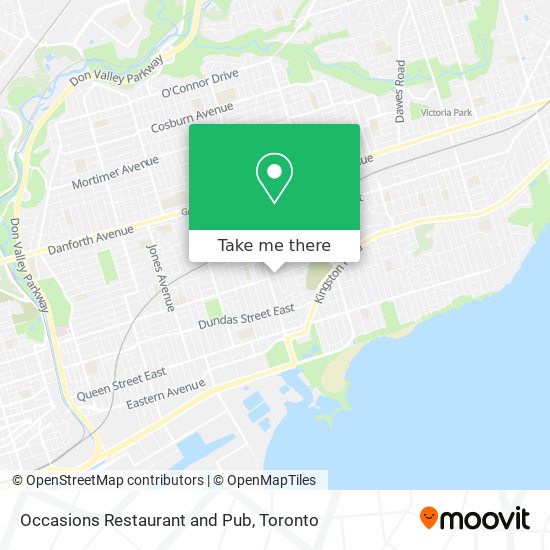 Occasions Restaurant and Pub map