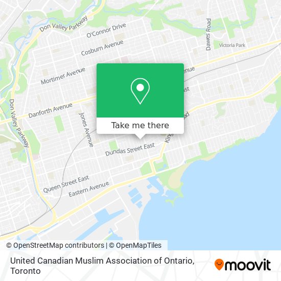 United Canadian Muslim Association of Ontario map