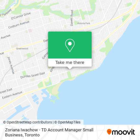 Zoriana Iwachow - TD Account Manager Small Business map