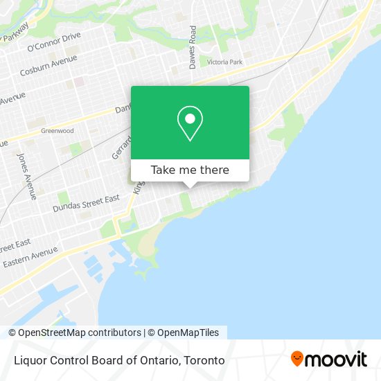 Liquor Control Board of Ontario map