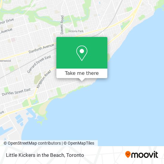 Little Kickers in the Beach map