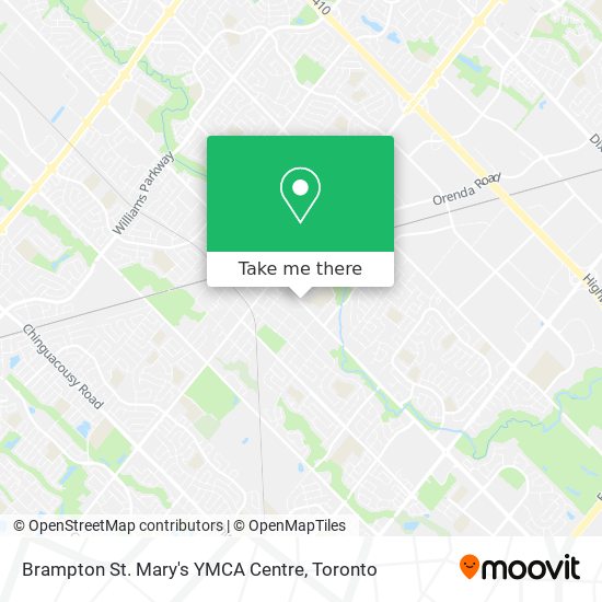 Brampton St. Mary's YMCA Centre map