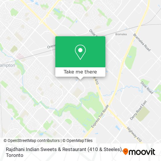 Rajdhani Indian Sweets & Restaurant (410 & Steeles) map