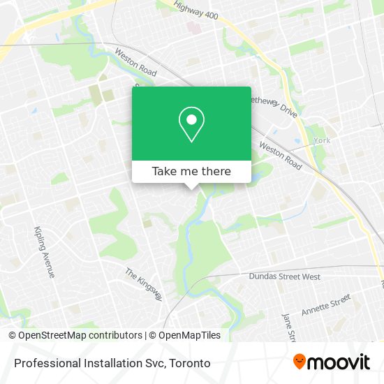 Professional Installation Svc map