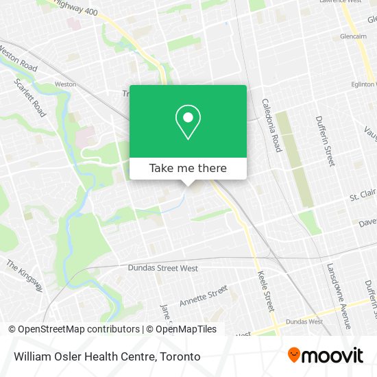 William Osler Health Centre map