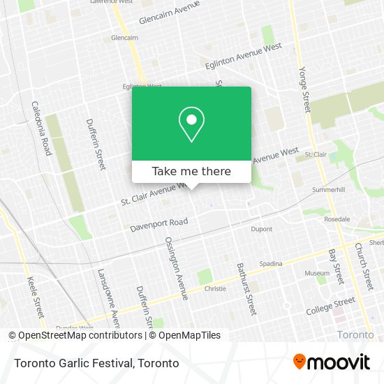 Toronto Garlic Festival plan