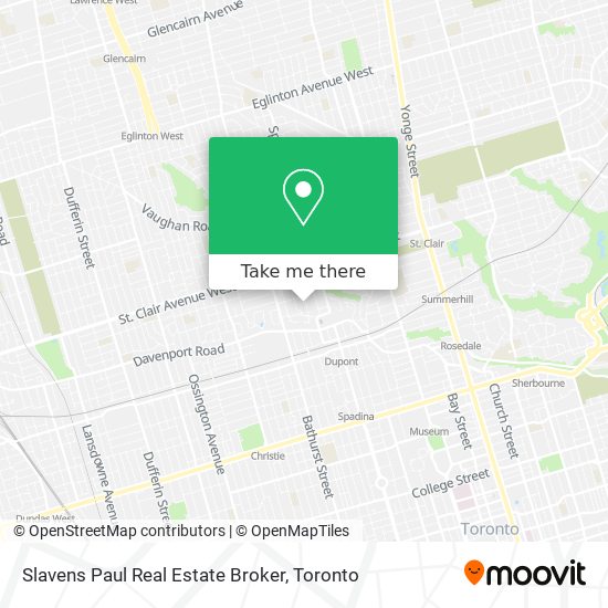 Slavens Paul Real Estate Broker map