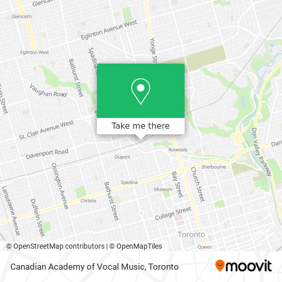 Canadian Academy of Vocal Music map