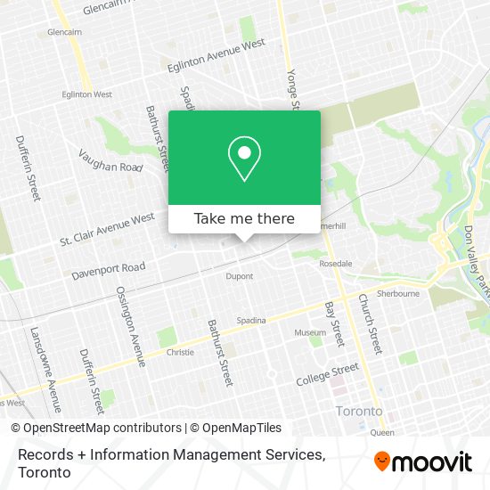 Records + Information Management Services map