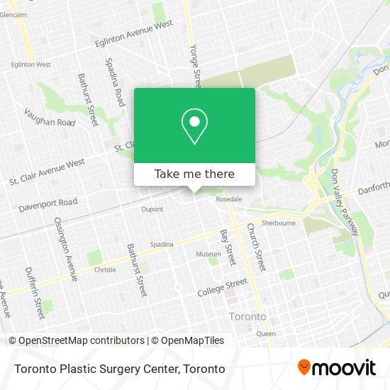 Toronto Plastic Surgery Center map