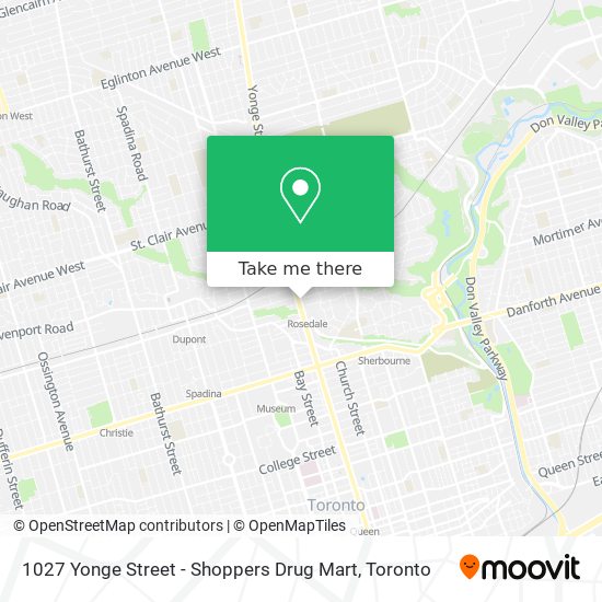 1027 Yonge Street - Shoppers Drug Mart plan