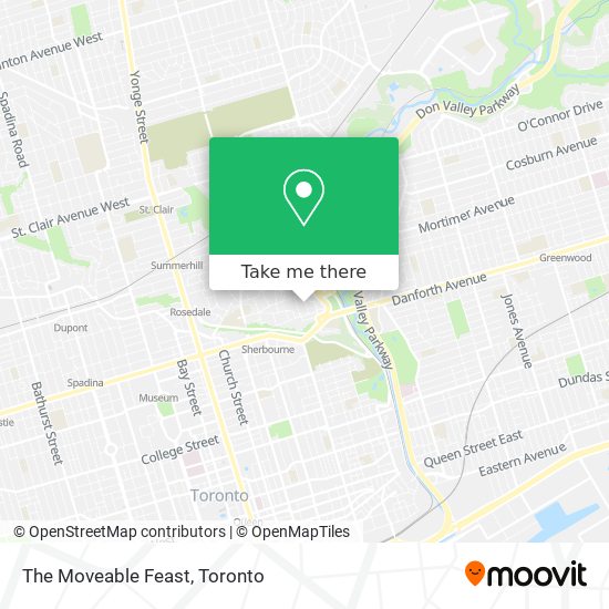The Moveable Feast map