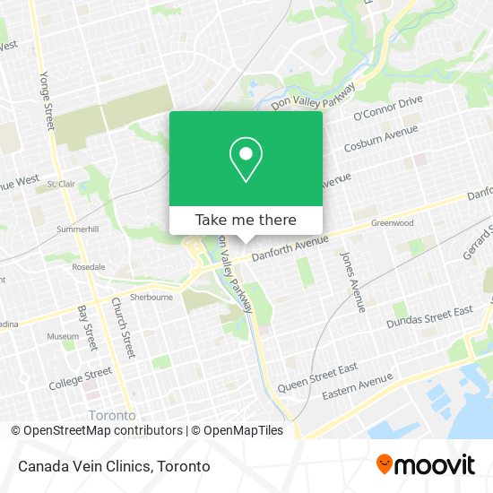 Canada Vein Clinics map