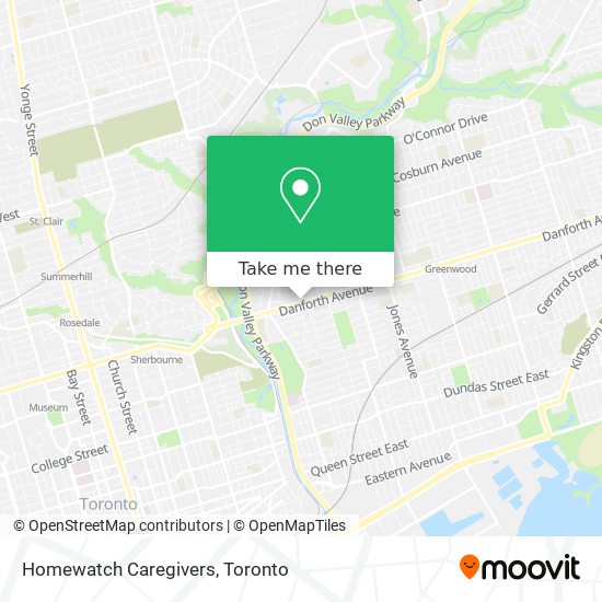 Homewatch Caregivers map