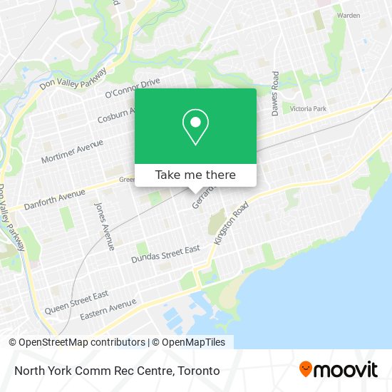 North York Comm Rec Centre map