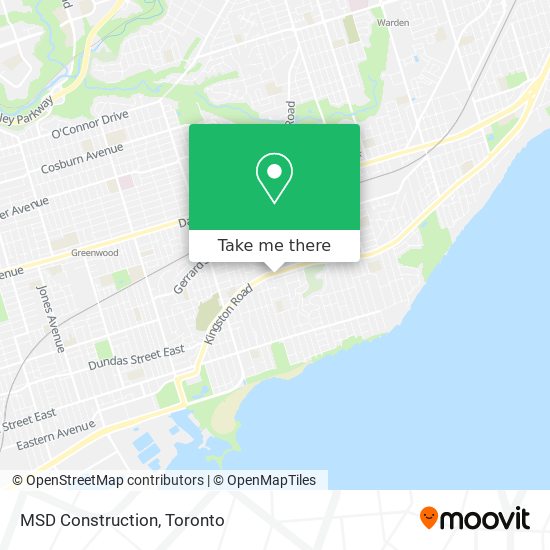 MSD Construction map