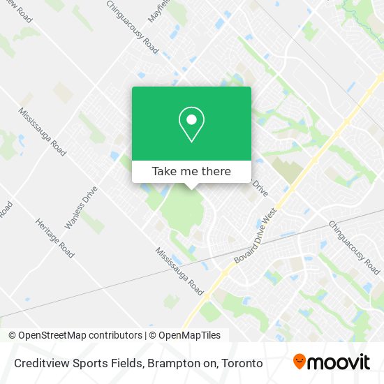 Creditview Sports Fields, Brampton on map