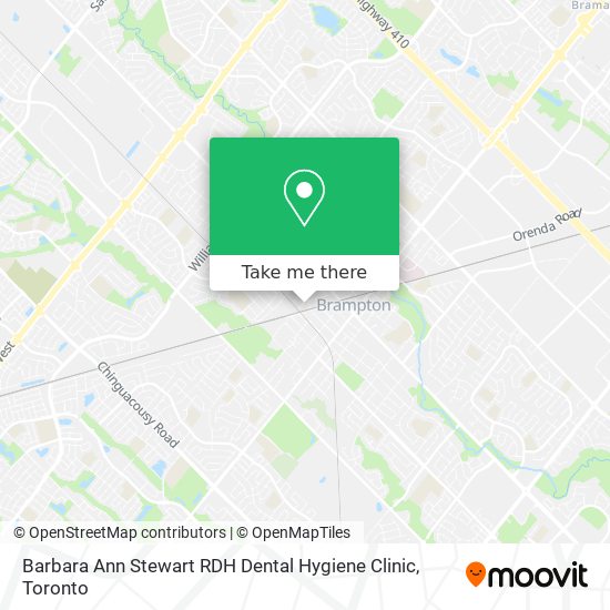 Barbara Ann Stewart RDH Dental Hygiene Clinic map