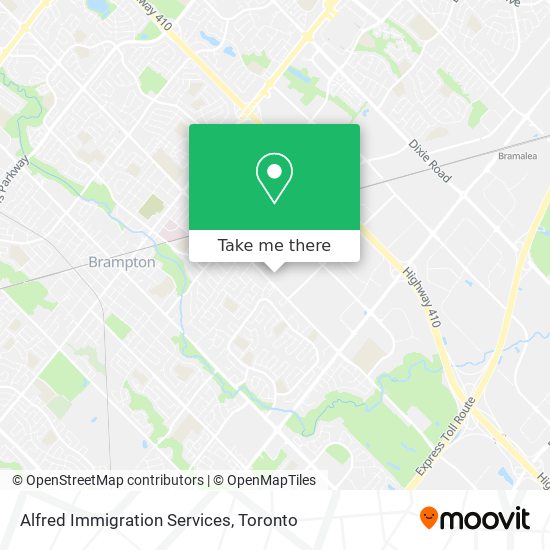 Alfred Immigration Services map