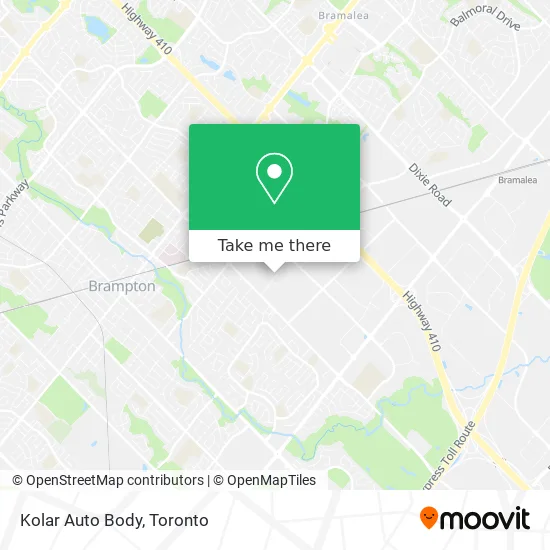 Kolar Auto Body map