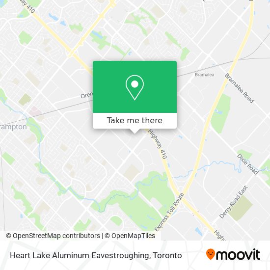 Heart Lake Aluminum Eavestroughing map