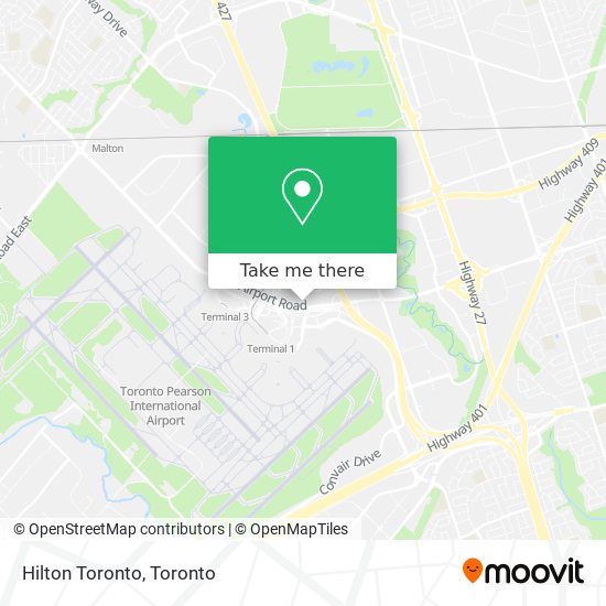 Hilton Toronto map